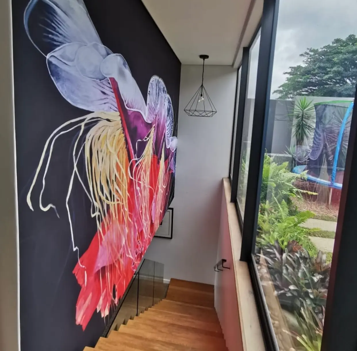 wallpaper-installation-dunkirk-estate Custom designed and printed Wallpaper Installed in a Dunkirk Home in Shakas Rock, Ballito