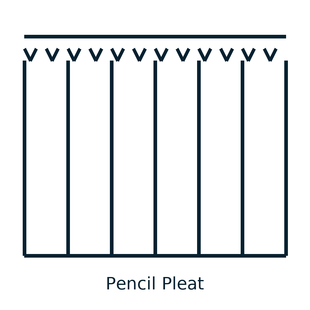 Pencil Pleat Curtain Icon